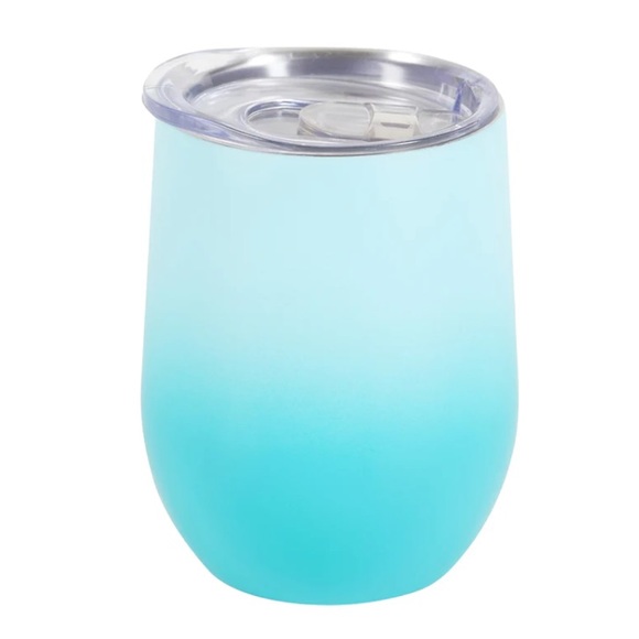 NWT Chic and Tonic CORAL SEA COLLECTION WINE TUMBLER - blue ombré - Picture 2 of 5